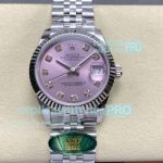 ARF Rolex Datejust Lady Swiss Clone Watch 31mm Pink Diamond Dial with Jubilee 